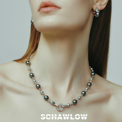 SCHAWLOW肖洛 黑珍珠项链项链轻奢小众简约女款原创设计项链
