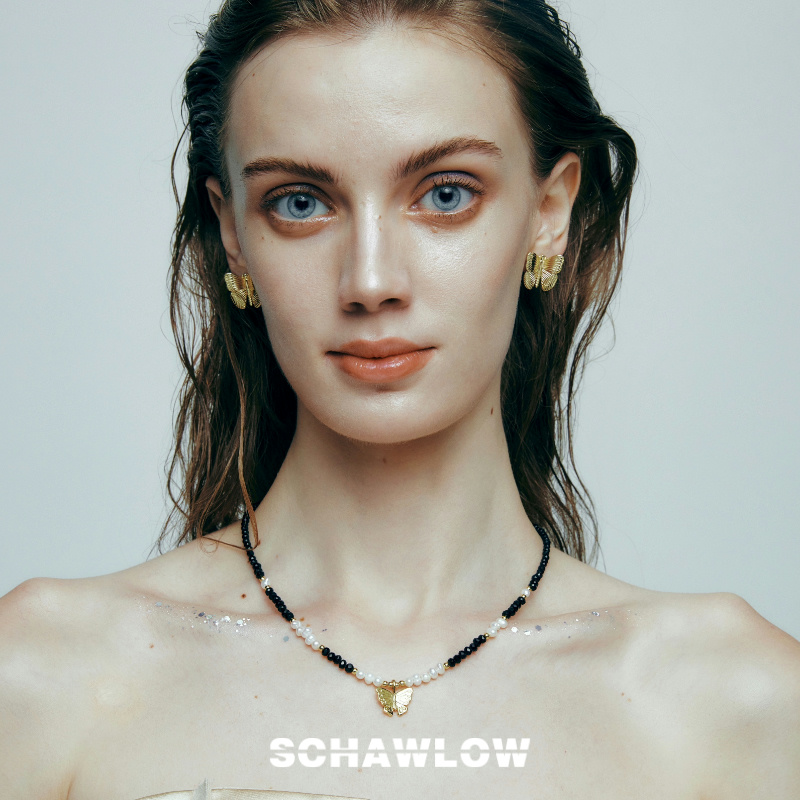 SCHAWLOW肖洛淡水珍珠蝴蝶项链