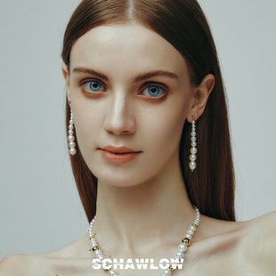 潮轻奢小众高级感珍珠耳坠耳饰送女友礼物 SCHAWLOW肖洛年新款