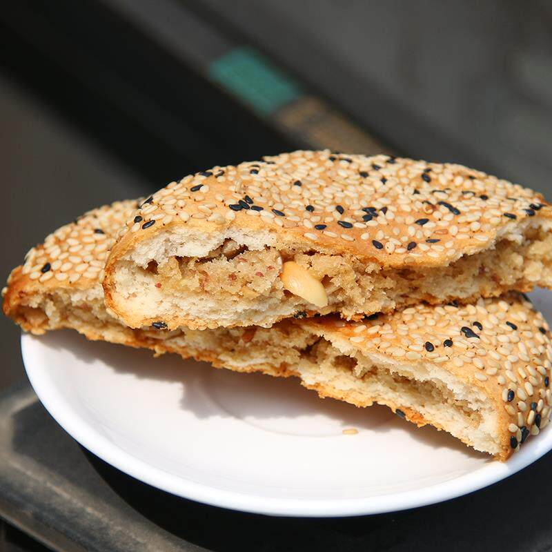 新品四川乐至特产资冠老麻饼85g*12袋传统老式酥脆芝麻饼手工糕点