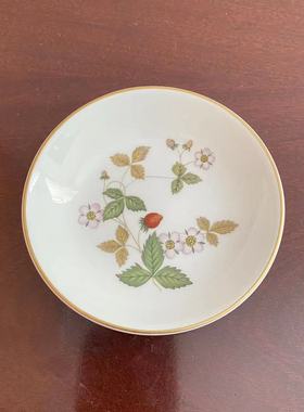 Wedgwood 韦奇伍德 野草莓骨瓷圆碟 英国 Wild strawberry 首饰盘