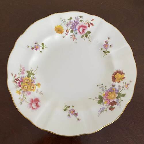 Royal Crown Derby 皇家皇冠德比 1993年花束甜品碟 蛋糕盘装饰碟