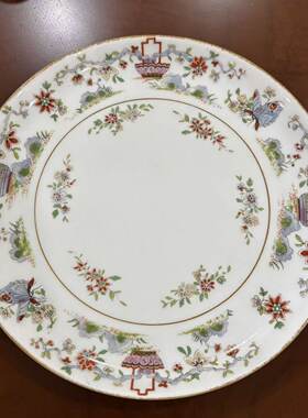 Royal Worcester 皇家伍斯特 1925年中国风格装饰碟 百年收藏老盘