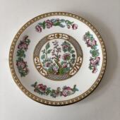 英国老瓷器 印度菩提树收藏碟 绝版 TREE 赏盘 INDIAN BRIDGWOOD