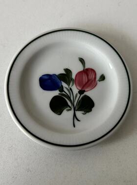 Lilien 莉莲 奥地利手绘瓷碟花卉迷你装饰小碟 西洋瓷器收藏赏盘