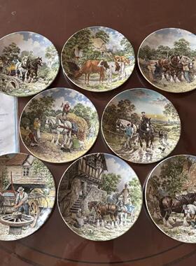 Wedgwood 韦奇伍德 英国 80年代产农场生活系列 整套限量收藏赏盘