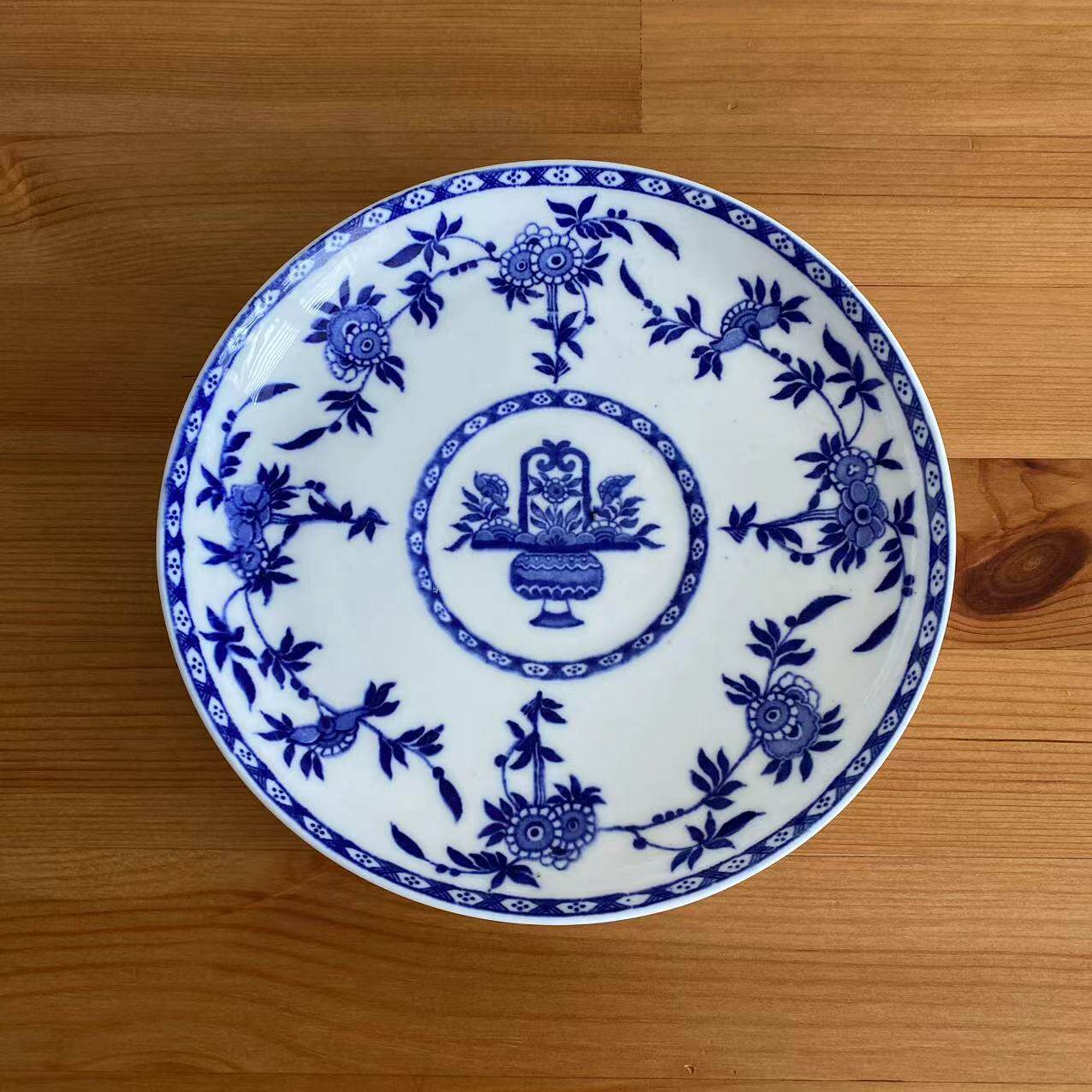 Minton 明顿 1863-1872年产 古董青花赏盘 Antique 收藏瓷碟 老盘