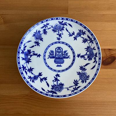 Minton 明顿 1863-1872年产 古董青花赏盘 Antique 收藏瓷碟 老盘