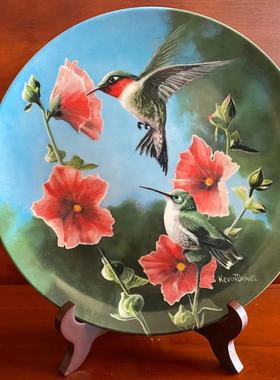 Knowles 诺尔斯 80年代 英国鸟类限量版纪念收藏盘 装饰瓷碟 赏盘