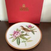 Birds花园鸟原盒描金收藏盘 Garden 英国孤品纪念碟 斯波德 Spode