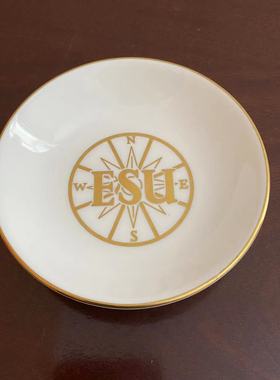 Wedgwood 韦奇伍德 ESU 英国骨瓷收藏碟 描金装饰瓷器 摆件圆盘