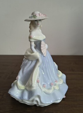 COALPORT 科尔波特 1997年产 Maria King蓝色美人瓷偶 瓷娃娃摆件