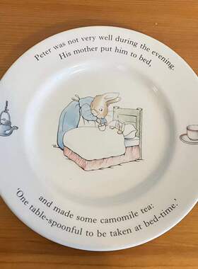 Wedgwood 韦奇伍德 英国原品彼得兔收藏圆碟 儿童卡通装饰纪念盘