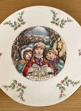 Royal Doulton 皇家道尔顿 1988年圣诞节收藏纪念碟 限量挂盘赏盘