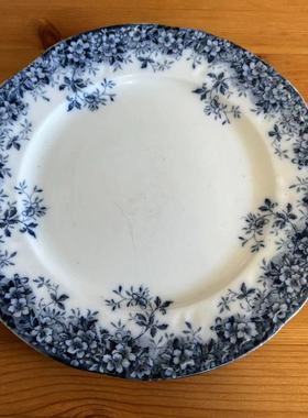 Booths 布驰 1891-1901年产英国百年古董老盘 孤品收藏摆件老瓷碟