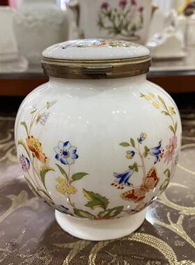 AYNSLEY 安兹丽 Cottage Garden 收藏瓷罐摆件 乡村花园中古盖盒