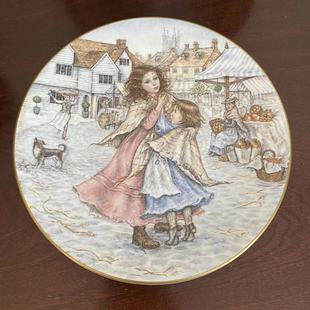 Royal Worcester 皇家伍斯特 英国圣诞纪念收藏盘 生日年份礼品碟