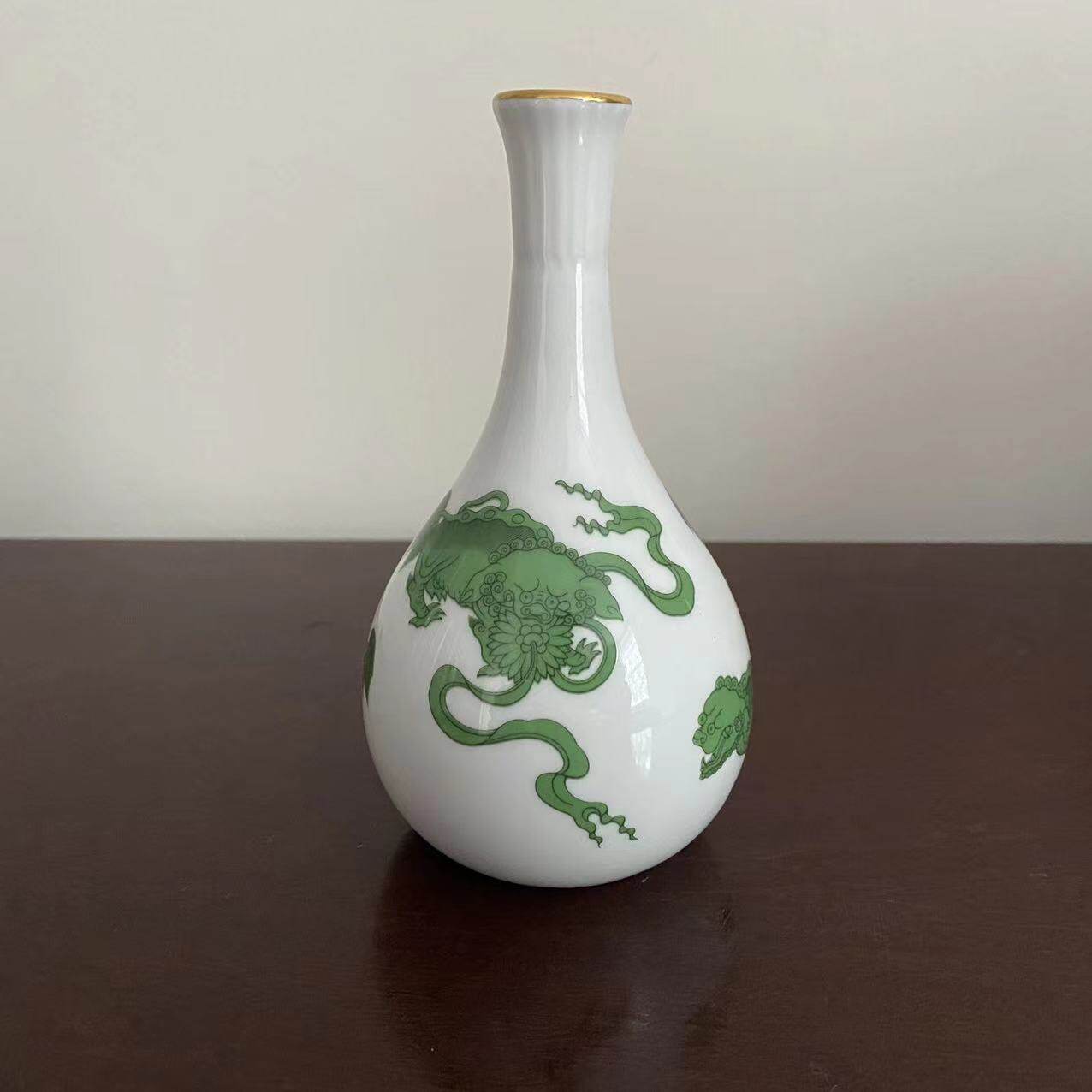 wedgwood 韦奇伍德 chinese tigers 中国虎稀有骨瓷花瓶 西洋摆件