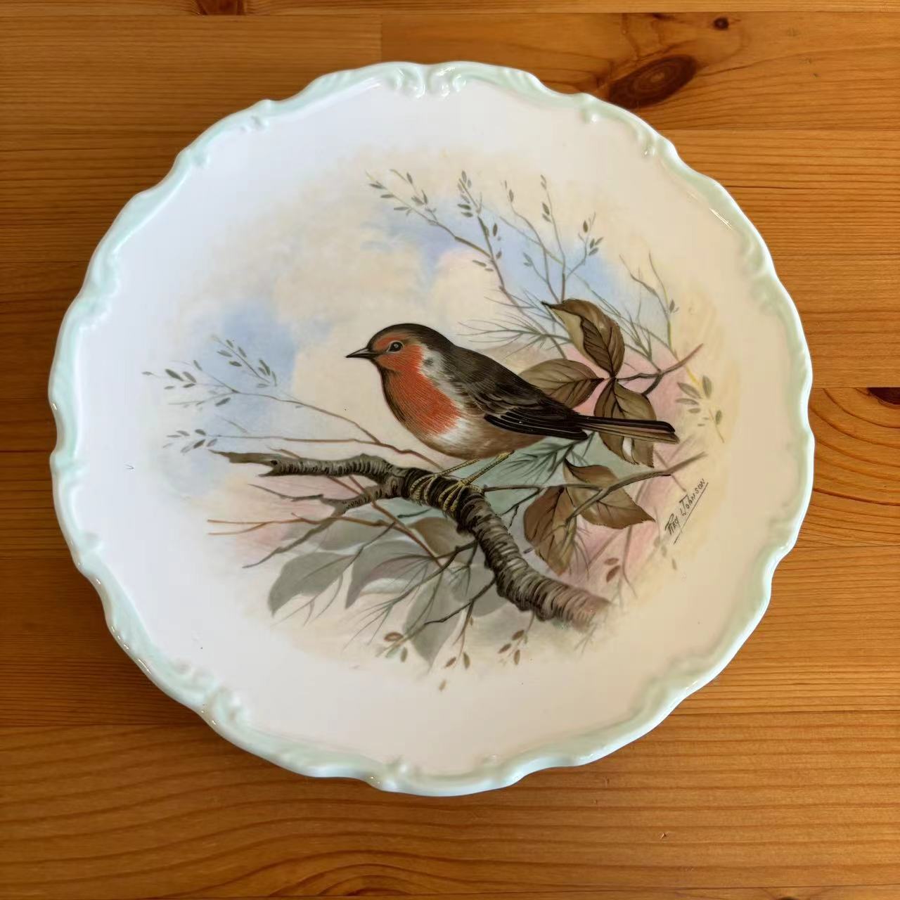 Royal Albert 皇家阿尔伯特 1982年产英国鸟类收藏碟 生日礼品盘