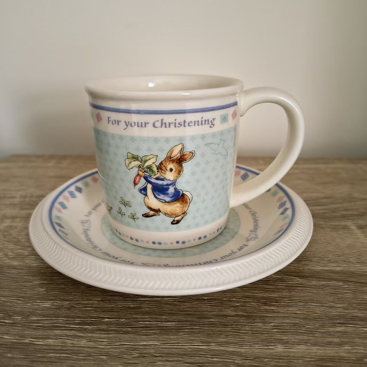Wedgwood 韦奇伍德 2002年英产彼得兔纪念收藏马克杯 童话咖啡杯