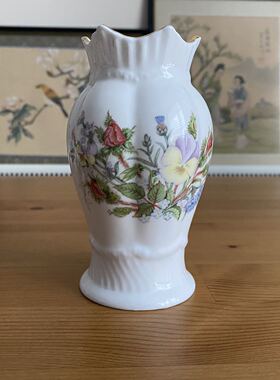 AYNSLEY 安兹丽 Windsor Spill 温莎皇冠花瓶 英国装饰瓷瓶 摆件