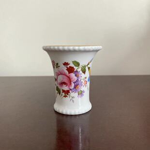 Royal Crown Derby 皇家皇冠德贝 derby posies描金瓷摆件 小花瓶