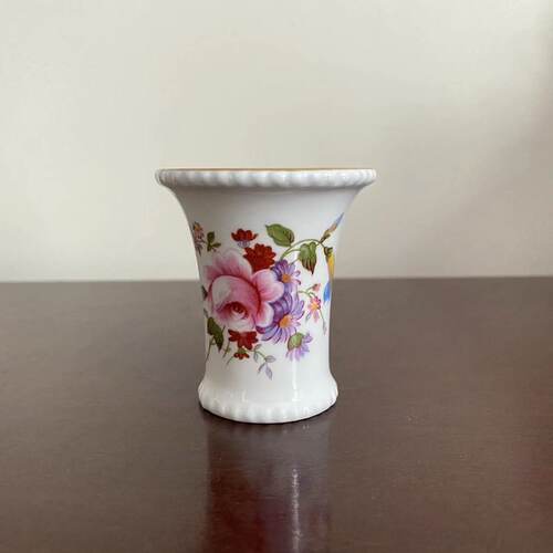 Royal Crown Derby 皇家皇冠德贝 derby posies描金瓷摆件 小花瓶