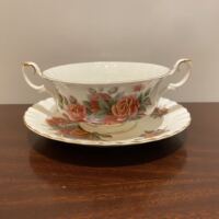 Royal Albert 皇家阿尔伯特 Centennial 百年玫瑰双耳甜品杯 汤碗