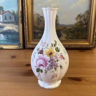 Royal Crown Derby 皇家皇冠德比 2003年德贝花束鎏金瓷花瓶 摆件