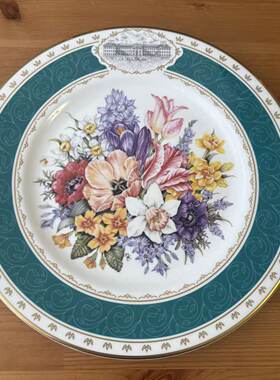 Minton 明顿 英国切尔西花展赏盘 1994年皇家花卉协会限量收藏碟