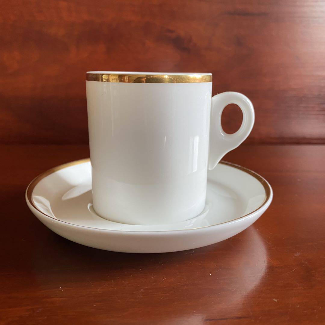 Wedgwood 韦奇伍德 描金浓缩咖啡杯 Metallised 英国骨瓷素白茶杯