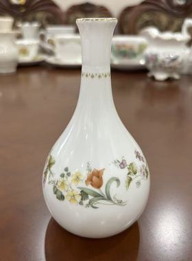 Wedgwood 韦奇伍德 Mirabelle 英国骨瓷描金装饰花瓶 摆件瓶 烟缸