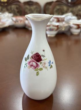 Adderley  阿德利 描金花卉装饰香料壶 精油瓶 稀有瓷瓶收藏摆件