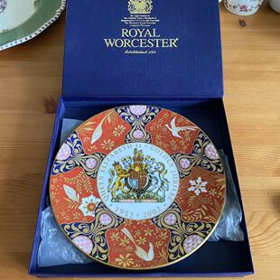 皇家伍斯特 2002年英国伊丽莎白女王金禧庆典盘 Worcester Royal