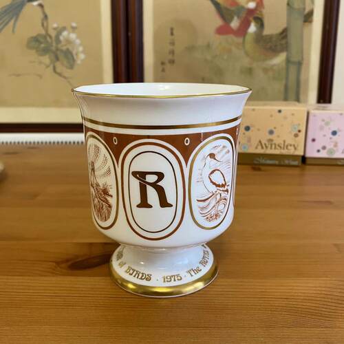 COALPORT 科尔波特 RSPB皇家鸟类保护协会 限量收藏 描金花瓶瓷杯