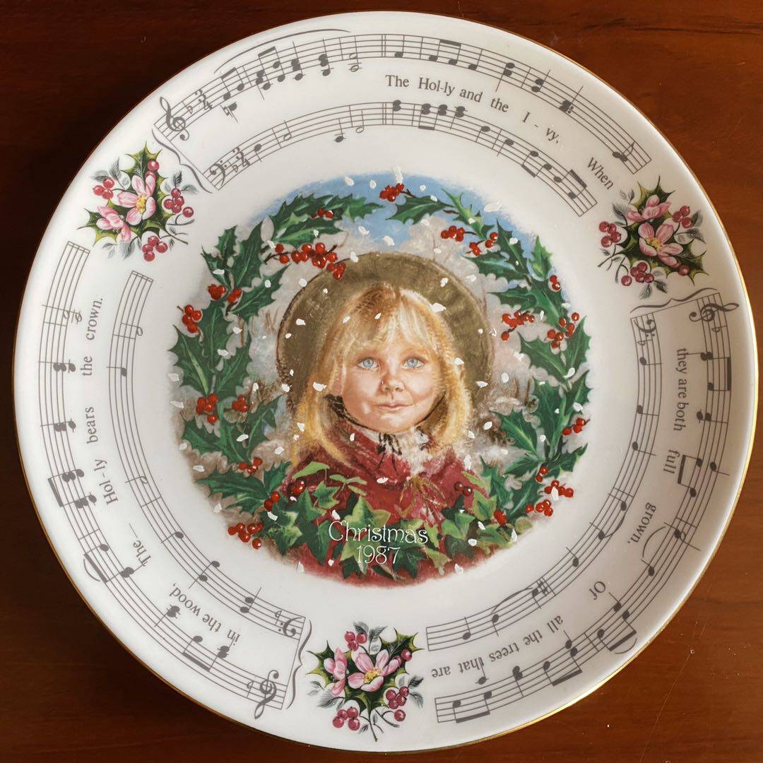 Royal Doulton 皇家道尔顿 1987年 收藏赏盘 挂盘 圣诞限量纪念碟
