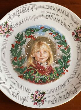 Royal Doulton 皇家道尔顿 1987年 收藏赏盘 挂盘 圣诞限量纪念碟