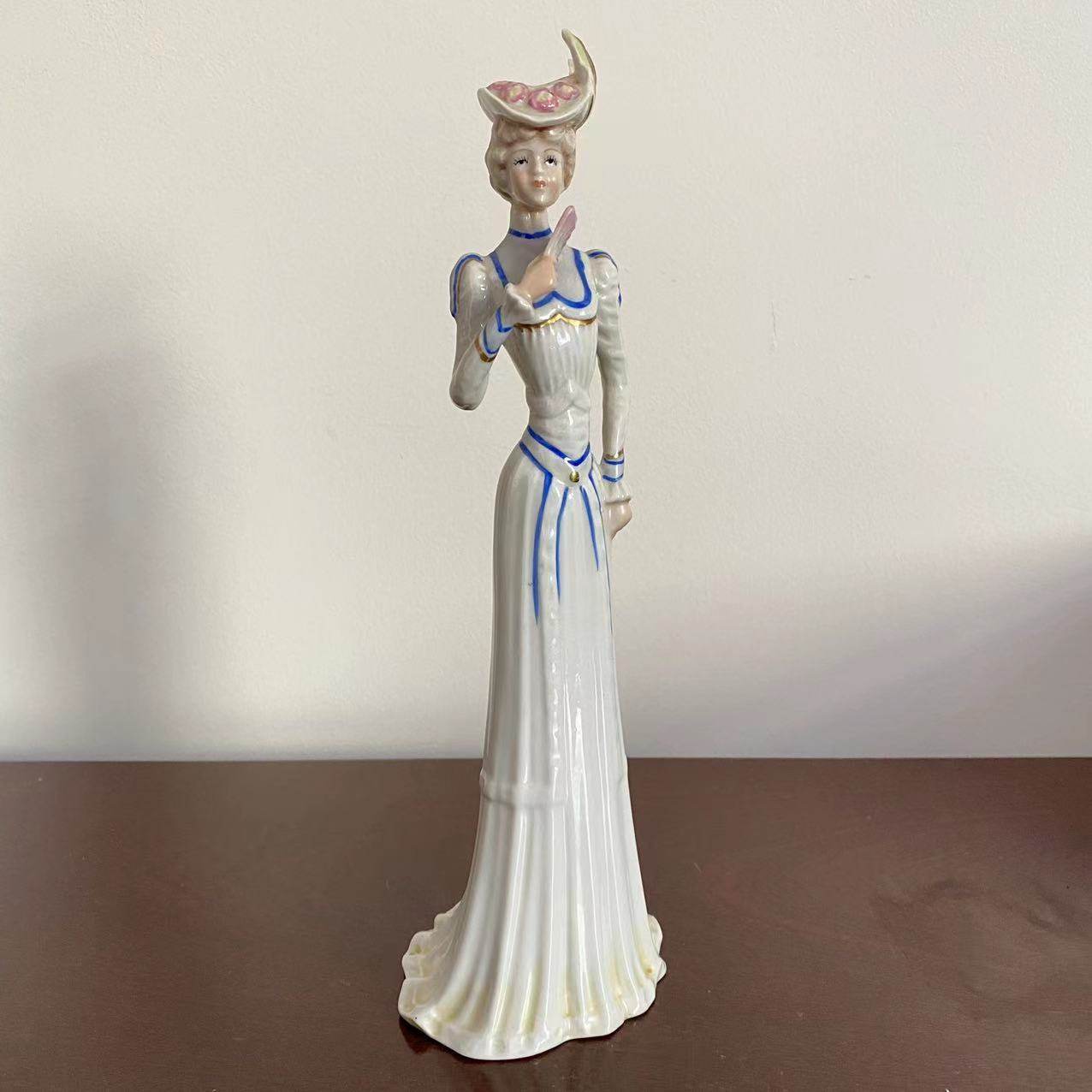 Epoca 葡萄牙 西洋陶瓷美人人偶摆件 中古酒柜玄关摆件瓷偶装饰品,家居饰品,装饰摆件,淘宝优惠券,粉丝福利购,淘宝优惠卷