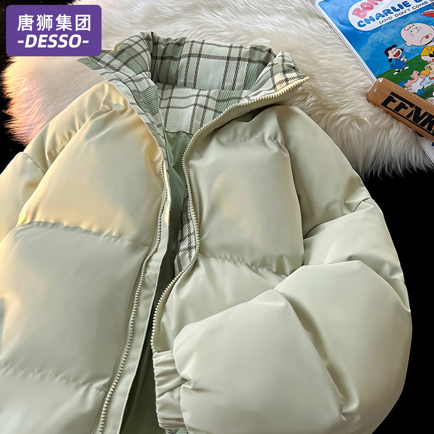 唐狮集团羽绒棉服女款2024新款冬季小个子面包服棉衣加厚棉袄外套