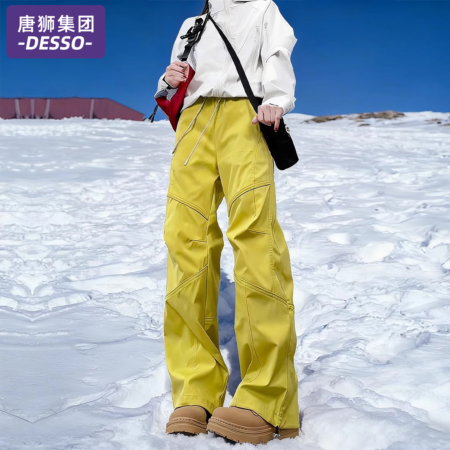 唐狮集团东北零下40度冲锋裤男女款冬季加绒加厚工装裤户外滑雪裤