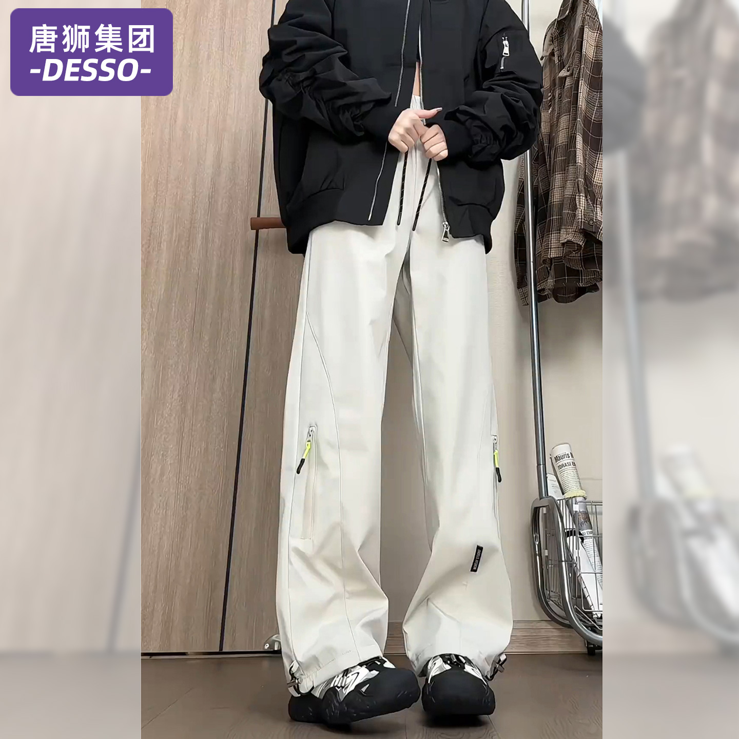 唐狮集团美式软壳冲锋裤女款秋冬防风防水加绒工装裤户外登山裤子