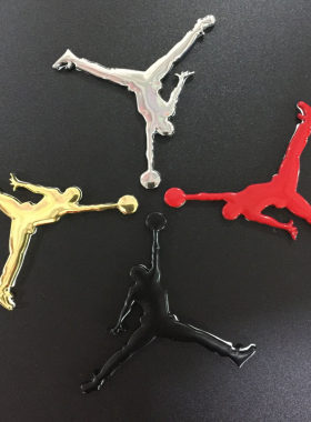 3d标志立体金属黑色装饰贴