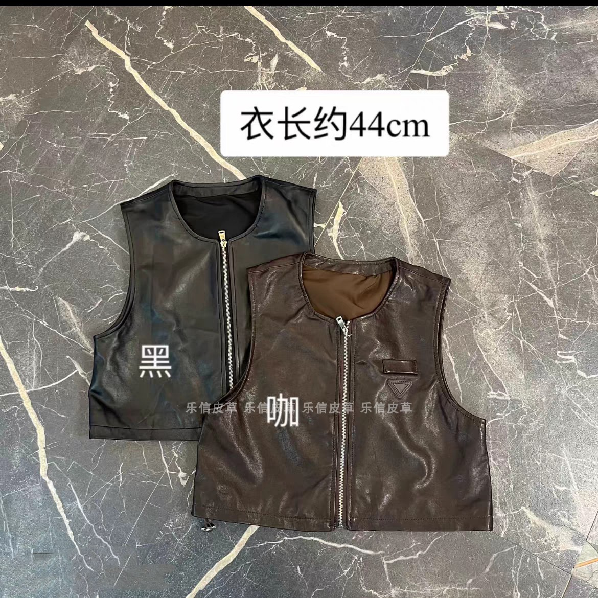 真皮新款马夹女绵羊皮洋气复古气质显瘦无袖背心时尚百搭休闲马甲