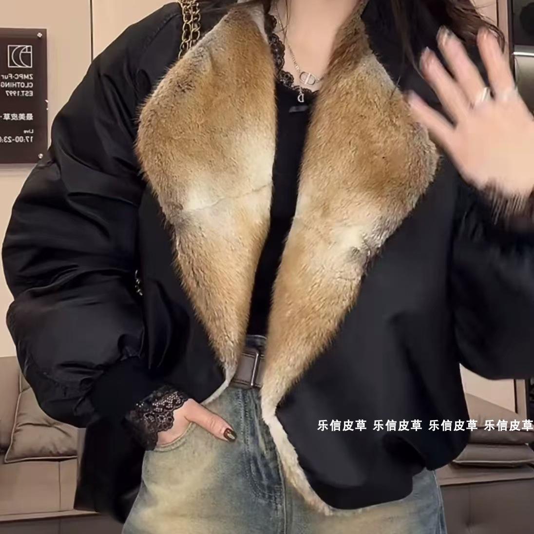 其他通勤水貂毛领常规