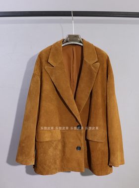 时尚绵羊皮显瘦新款气质休闲皮衣