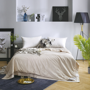 杉杉家纺贡缎镂空提花蚕丝被2200g夏凉被QFS-16638信用卡礼品定制