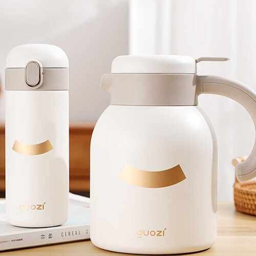 GUOZI美乐多用弹跳杯焖烧壶GZ-B52 美乐多用焖壶1200ml防刮礼品