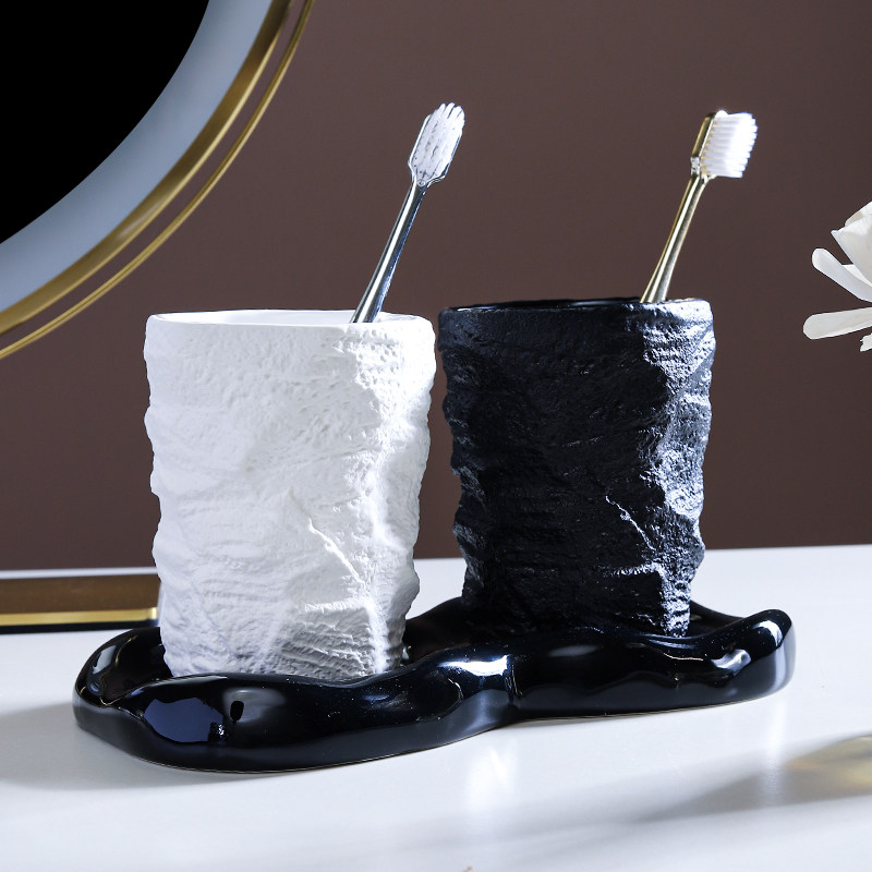 极简岩石情侣漱口刷牙杯家用陶瓷小众高颜值ins风仿岩石造型水杯,家庭/个人清洁工具,洗漱杯,淘宝优惠券,粉丝福利购,淘宝优惠卷