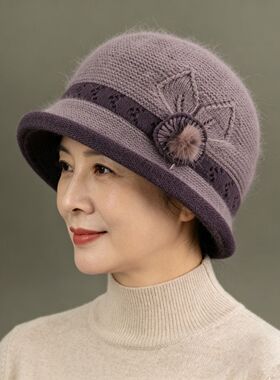 70岁中老年人帽子女款2026新款防寒80老人奶奶妈妈姥姥护耳帽冬季