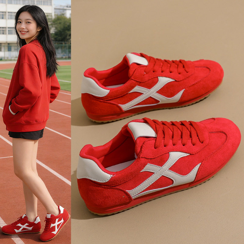 阿甘鞋女2026新款软底轻便舒适运动鞋红色妈妈鞋本命年休闲红鞋子,女鞋,时尚休闲鞋,淘宝优惠券,粉丝福利购,淘宝优惠卷
